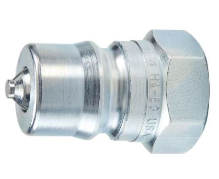 Parker Steel Female Hydraulic Quick Connect Coupling, BSP 1 Female [H8-63-BSPP]; 241-564
