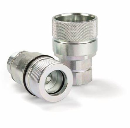 Parker Steel Female Hydraulic Quick Connect Coupling, BSP 1/2 Female [QHPA14-G4X4-C]; 241-575