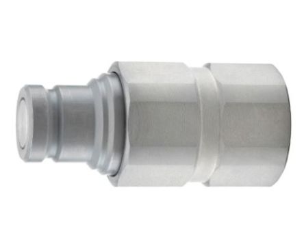Parker Steel Female Hydraulic Quick Connect Coupling, G 1/2 Female [FEM-502-8FB]; 241-583