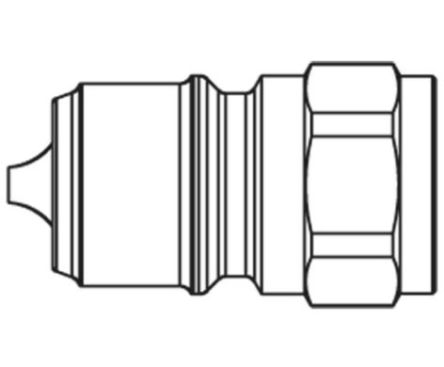 Parker Brass, Steel Female Hydraulic Quick Connect Coupling, G 3/8 Female [3820]; 241-592