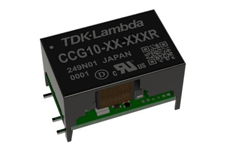 TDK-Lambda CCG DC-DC Converter, 12V dc/ 900mA Output, 9 → 36 V dc Input, 10.8W, Surface Mount, -40°C Max Temp [CCG10-24-12SR]; 242-604