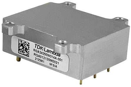 TDK-Lambda RGA DC-DC Converter, 3.3 → 24V dc/ 14A Output, 9 → 40 V dc Input, 250W, PCB Mount, -40°C Max [RGA24250W014A-001]; 242-646