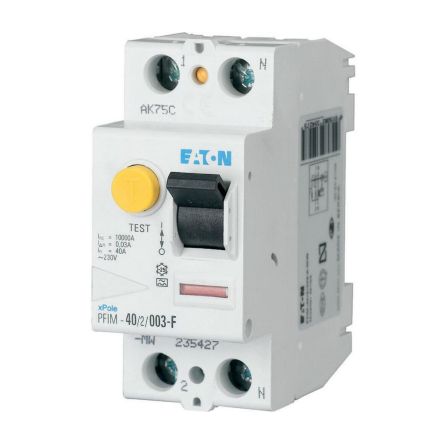 Eaton PFIM RCCB, 25A, 2 Pole, 300mA, Type F, Type G, 230V ac [187452 PFIM-25/2/03-G/F]; 242-952