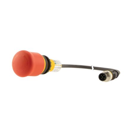 Eaton C22 Series Turn to Release Emergency Stop Push Button, Cable Mount, 22.5mm Cutout, 2NC, IP65, IP66, IP67, IP69K [191005 C22-PVT-K02-P10]; 243-004