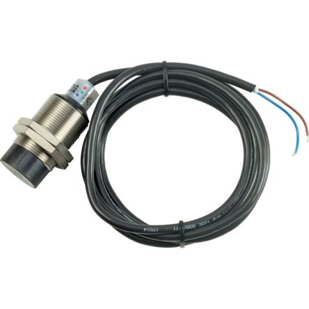 Eaton Inductive Threaded Barrel Proximity Sensor, M30, PNP/NPN NO, 250 V [136123 E57SAL30A2E]; 243-444