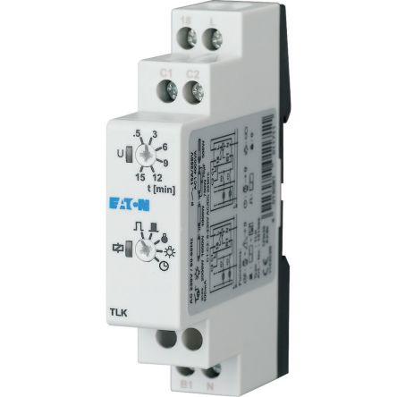 Eaton Eaton Distribution Parts Series DIN Rail Mount Timer Relay, 230V ac, 1-Contact, SPST [101066 TLK]; 243-499