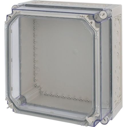 Eaton xEnergy Safety Series Light Grey Plastic General Purpose Enclosure, IP65, IK10, Flanged, Transparent Lid, 225 x [090147 CI44E-200-T]; 243-637