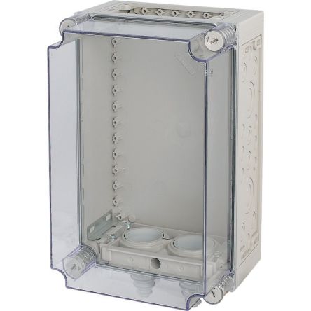 Eaton Eaton xEnergy Series Light Grey Plastic General Purpose Enclosure, IP65, IK10, Transparent Lid, 225 x 375 x 250mm [079266 KST34-200]; 243-707