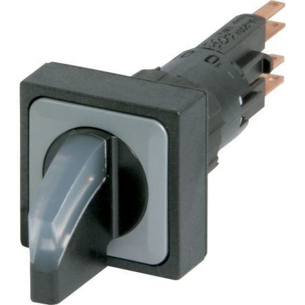 Eaton RMQ16 Series 2 Position Selector Switch Head, 16mm Cutout, Black, White Handle [040658 Q25LWK1-WS]; 243-717