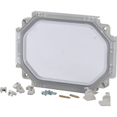 Eaton Eaton xEnergy Series Plastic Transparent Door, 225mm H, 163mm W, 40mm D, 40mm L for Use with Accessory For Basic [093833 T-CI23]; 243-819