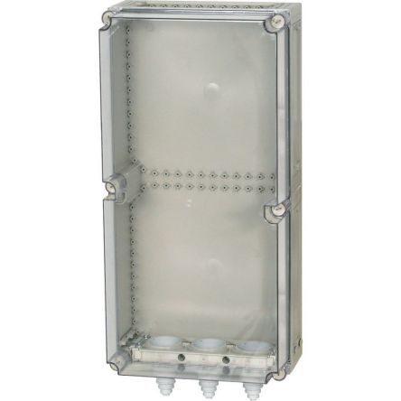 Eaton Eaton xEnergy Series Light Grey Plastic General Purpose Enclosure, IP65, IK10, Transparent Lid, 750x375x225mm [098250 KST48-200]; 243-824