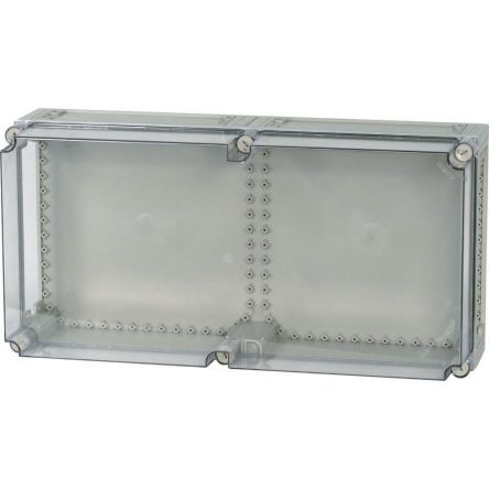 Eaton xEnergy Safety Series Grey Plastic General Purpose Enclosure, IP65, IK10, Flanged, Transparent Lid, 750 x 375 x [078896 CI48-200]; 243-849