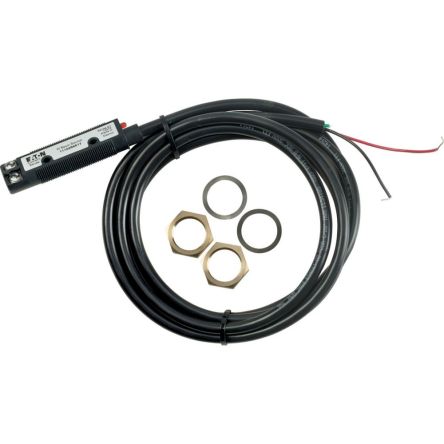 Eaton Through Beam Photoelectric Sensor, Rectangular Sensor, 6000 mm Detection Range [135559 11100R6517]; 244-098