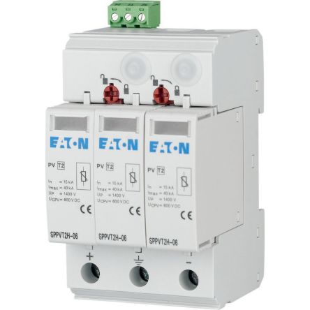 Eaton, Series xPole Surge Protector 1000 V Maximum Voltage Rating Surge Arrester [176096 SPPVT2H-10-2+PE]; 244-270