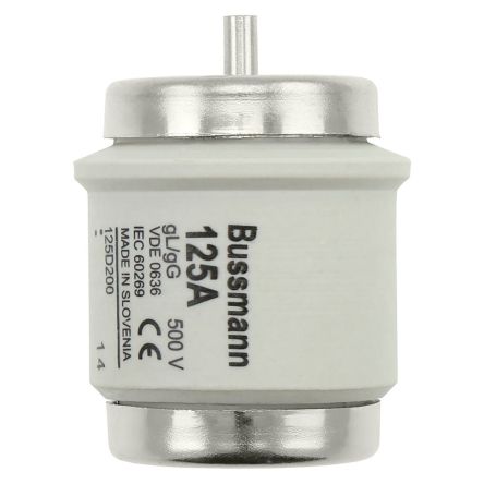 Eaton 125A Slow-Blow Ceramic Cartridge Fuse, 56 x 46mm [125D200]; 244-278