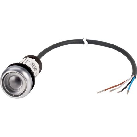 Eaton C22 Series Push Button Switch, Maintained, Cable Mount, 22.5mm Cutout, 2 N/C, IP67, IP69K [185630 C22-DR-X-K02-P65]; 244-388
