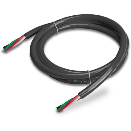 Eaton SWD4 Power 0.5 mm² 4 Core Power Cable, Black Polyvinyl Chloride PVC, 25m [184486 SWD4-25LR4P]; 244-502