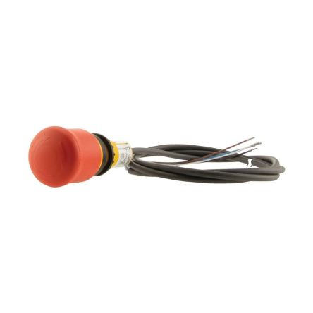 Eaton C22 Series Pull to Release Emergency Stop Push Button, Cable Mount, 38mm Cutout, 2NC, IP67, IP69K [185177 C22-PVT-K02-P65]; 244-539
