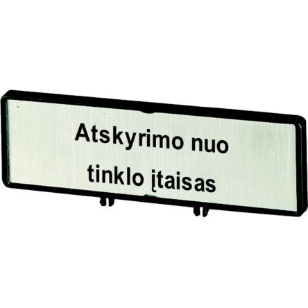 Eaton Label for Use with P3, T5, T5B [186914 ZFSNT84-P3]; 244-589