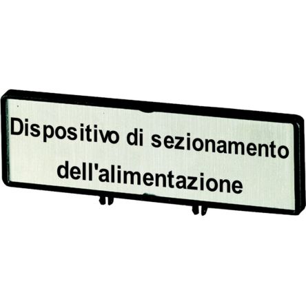 Eaton Label for Use with P3, T5, T5B [186940 ZFSNT68-P3]; 244-599