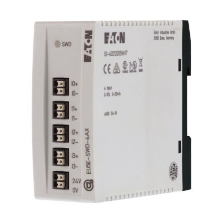 Eaton EU5E Series I/O module for Use with PLC, 24 V dc [144062 EU5E-SWD-4AX]; 244-737