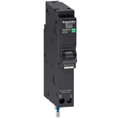 Schneider Electric QO106B10RCB RCCB, 6A, 1 Pole, Type B, 240V [QO106B10RCBO30F]; 244-928
