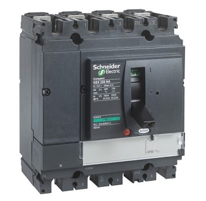 Schneider Electric Fuse Switch Disconnector, 3P + N Pole, 160A Max Current [SE160SW3L]; 244-970