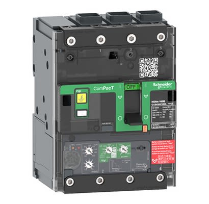 Schneider Electric, ComPacT New Generation MCCB 3P 100A, Breaking Capacity 90 kA, Fixed Mount [C11N34V100L]; 245-131