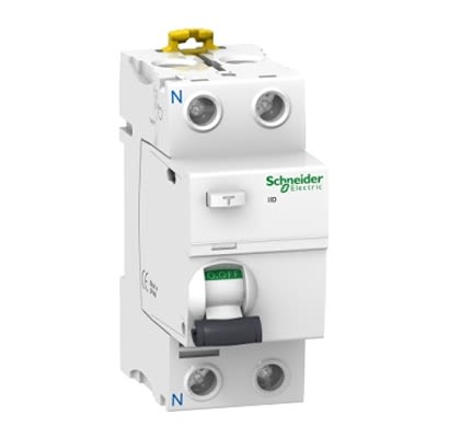 Schneider Electric A9R RCCB, 63A, 2 Pole, 240V [A9R61263]; 245-151