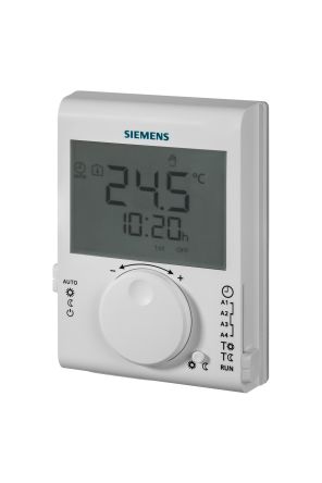 Siemens RDJ Wall Mount Controller, 90 x 120 x 26.9mm 1 Input, 1 Output Relay, 3 V dc Supply Voltage PID Controller [RDJ100 / S55770-T379]; 245-176