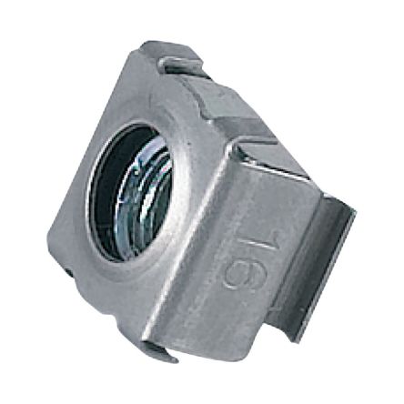Eaton xEffect CS Series Steel Cage Nut for Use with CS Assembly Plates, 25 x 25 x 25mm [138710 CANU-M6-CS]; 246-093