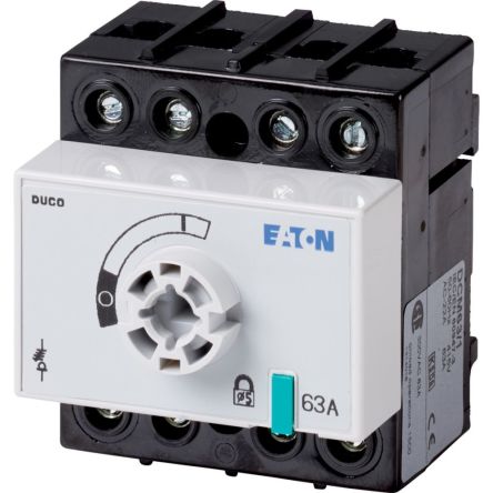 Eaton Fuse Switch Disconnector, 4 Pole, 63A Max Current [1314003 DCM-63/1-SK (NVP16)]; 246-094