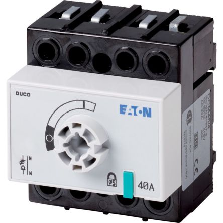 Eaton Fuse Switch Disconnector, 4 Pole, 40A Max Current, 40A Fuse Current [1314113 DCM-40/4-SK+FM]; 246-100