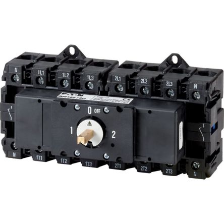 Eaton, 4P 3 Position Changeover Cam Switch, 690V (Volts), 100A [1319916 QM100/3N]; 246-267