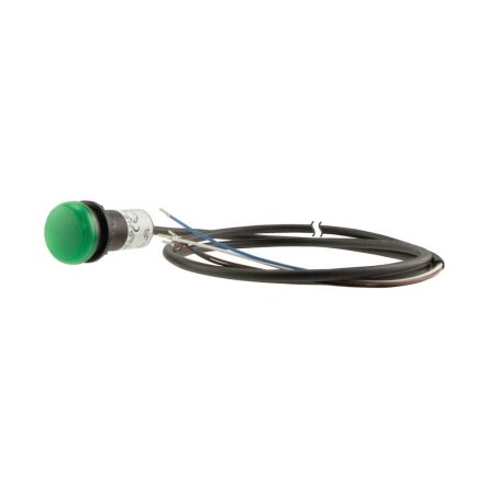 Eaton, Panel Mount Green LED Indicator, 22.5mm Cutout, Dome [185145 C22-L-G-24-P65]; 246-406