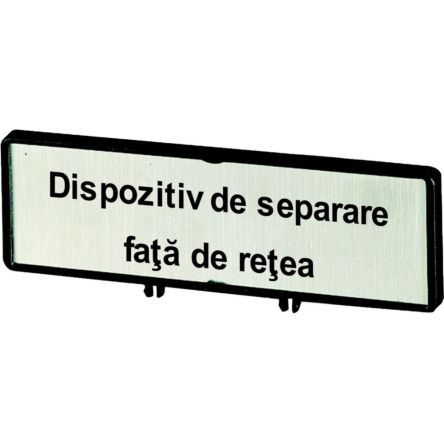 Eaton Label for Use with P1, T0, T3 [186891 ZFSNT73-T0]; 246-493