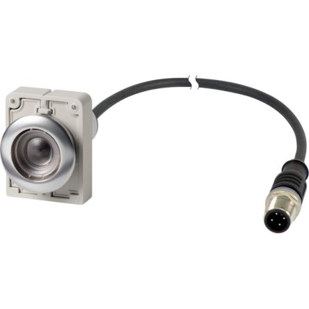 Eaton C30C Series Push Button Switch, Momentary, Spring Return, Cable Mount, 30.5mm Cutout, 1 NO, IP67, IP69K [185990 C30C-FD-X-K10-P5]; 246-652