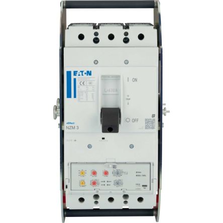 Eaton, Eaton Moeller NZM MCCB Molded Case Circuit Breaker 3P 630A, Breaking Capacity 9 kA, Withdrawable [191561 NZMH3-VX630-T-AVE]; 246-844