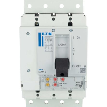 Eaton, Eaton Moeller NZM MCCB Molded Case Circuit Breaker 4P 250A, Breaking Capacity 5 kA, Plug In [191687 NZMH2-4-VX250-SVE]; 246-878