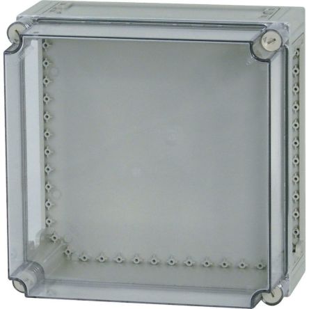 Eaton xEnergy Safety Series Grey Plastic General Purpose Enclosure, IP65, IK10, Flanged, Transparent Lid, 225 x 375 x [021944 CI44-200]; 246-970