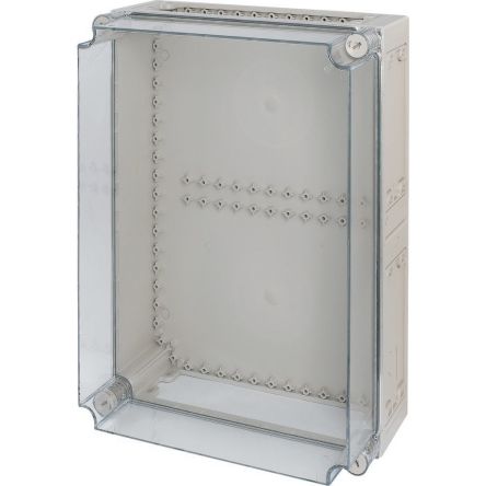 Eaton xEnergy Safety Series Grey Plastic General Purpose Enclosure, IP65, IK10, Flanged, Transparent Lid, 500 x 375 x [001896 CI45-200]; 247-002
