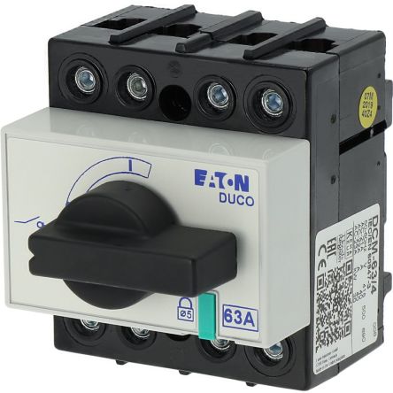 Eaton Fuse Switch Disconnector, 4 Pole, 63A Max Current [1314006 DCM-63/4]; 247-625
