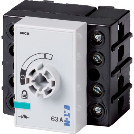 Eaton Fuse Switch Disconnector, 4 Pole, 63A Max Current, 63A Fuse Current [1314015 DCM-63/4-SK+HC]; 247-626