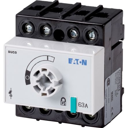 Eaton Fuse Switch Disconnector, 4 Pole, 63A Max Current [1314016 DCM-63/4-SK]; 247-849