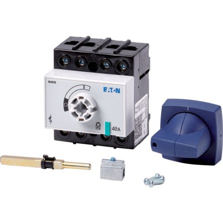 Eaton Switch Disconnector, 4 Pole, 40A Max Current, 40A Fuse Current [1314111 DCM-40/4+CM]; 247-851