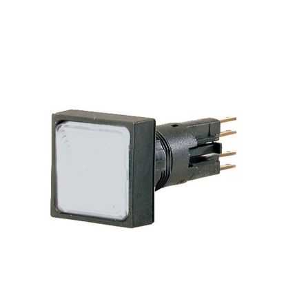 Eaton, Panel Mount White LED Indicator, 16mm Cutout, IP65, Square [088705 Q18LH-WS]; 248-058