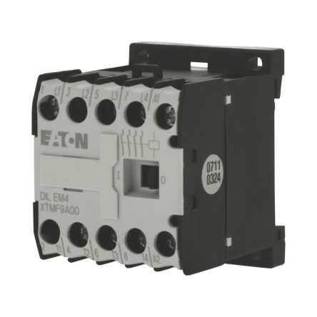 Eaton DILEM Contactor, 300 V Coil, 4-Pole, 20 A, 4 kW, 690 V [014754 DILEM4(24V50HZ)]; 248-231