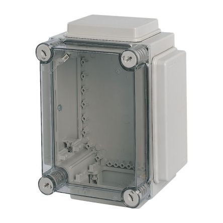 Eaton xEnergy Safety Series Grey Plastic General Purpose Enclosure, IP65, IK10, Flanged, Transparent Lid, 296 x 234 x [002237 CI23-150-NA]; 248-241