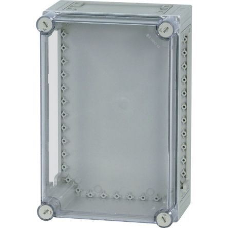 Eaton xEnergy Safety Series Grey Plastic General Purpose Enclosure, IP65, IK10, Flanged, Transparent Lid, 250 x 375 x [022273 CI43-150]; 248-260