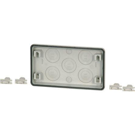 Eaton 226 Series Plastic Flange, 23mm H, 205mm W, 115mm L for Use with Basic Enclosure [022644 FL3-3]; 248-262